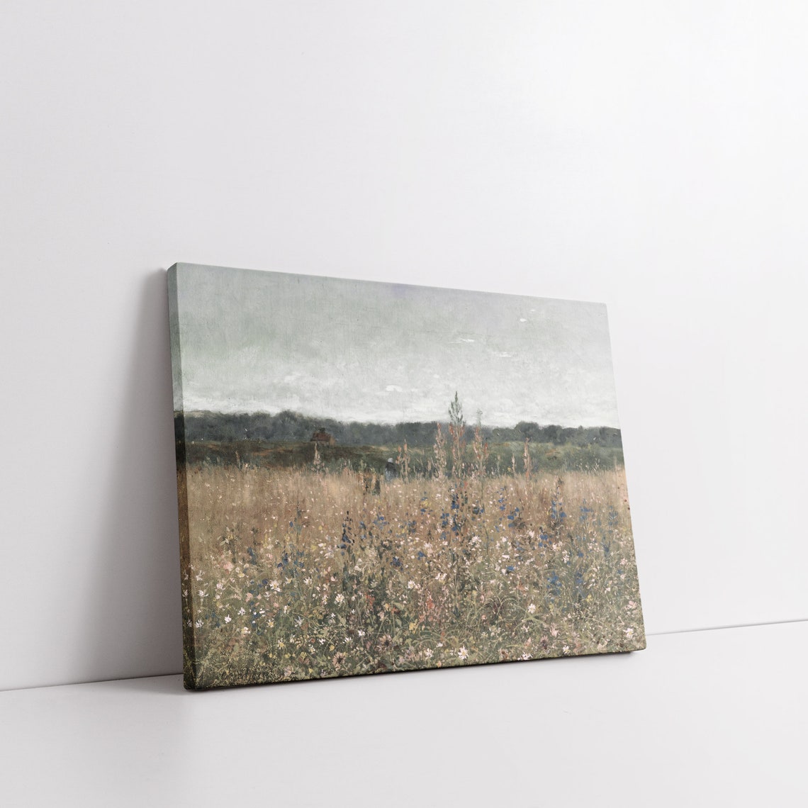 Vintage Wildflower Meadow Print Antique Floral Landscape Painting French Country Spring Dcor Farmhouse Flower Field - Image 7
