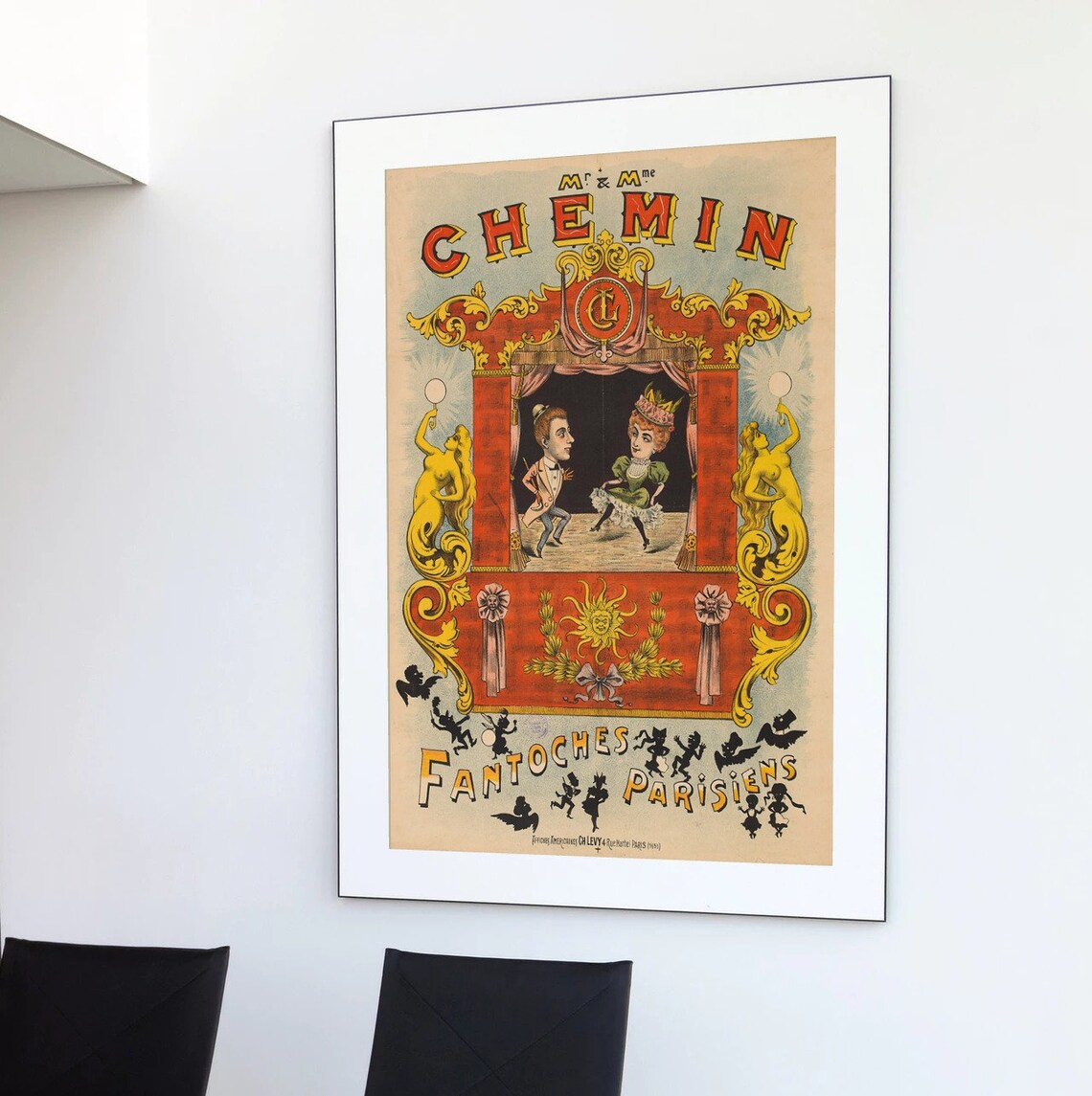 Clown Acrobat Vintage Circus Poster Art Print - Image 2