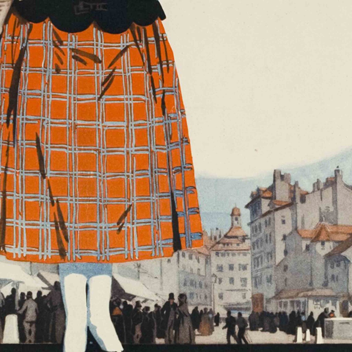 Le Faubourg d'Autrefois 1926 Geneva Fair Vintage French Poster - Image 2