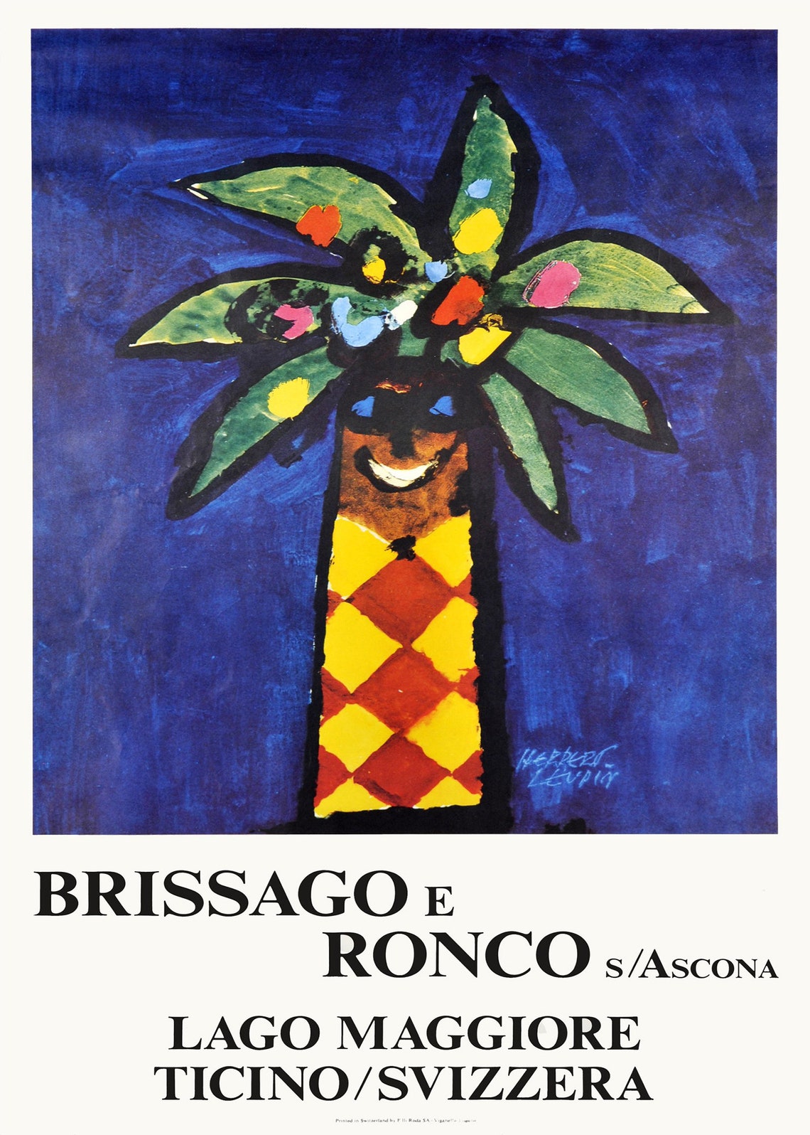 Cote Dazur Museum Exhibition Print France Travel Poster Paris Print Paris Wall Art France Print Mid Century Wall Art Palm Tree - Image 2