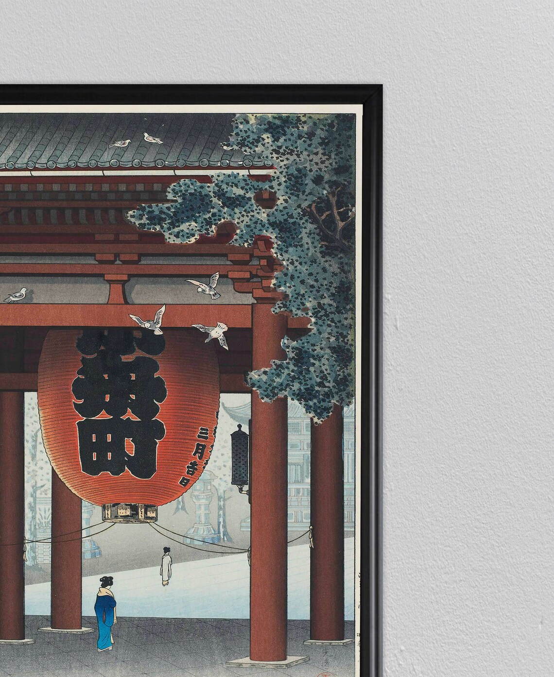 Japan Wood Block Japanese Art Print, Antique Decor - Image 2