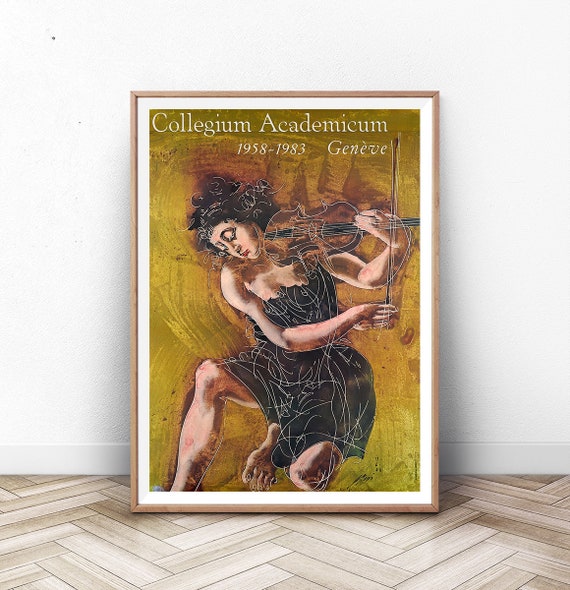 Classical Music Museum Exhibition Poster Modern Wall Art Mid Century Modern Art Print Museum Print Paris Wall Art Paris Print