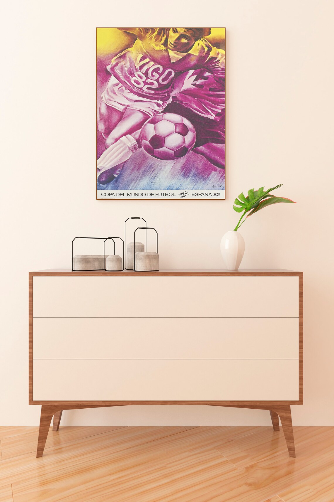 Vigo 82 Espana World Cup Football Soccer Vintage Sports Poster - Image 2