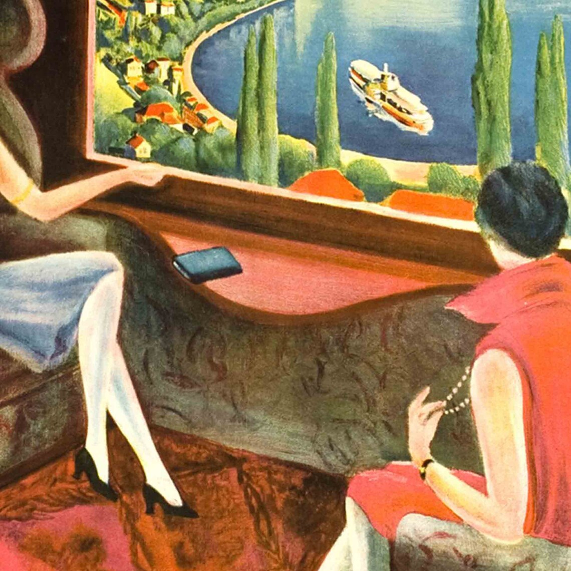 Montreux Vintage Travel Poster, Swiss Art Print - Image 2