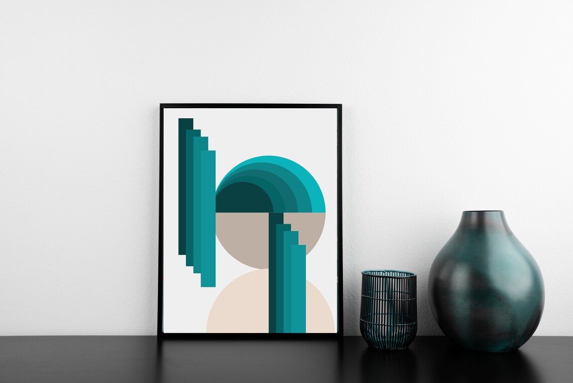 Geometric Abstract Minimalist Modern Decor - Image 2