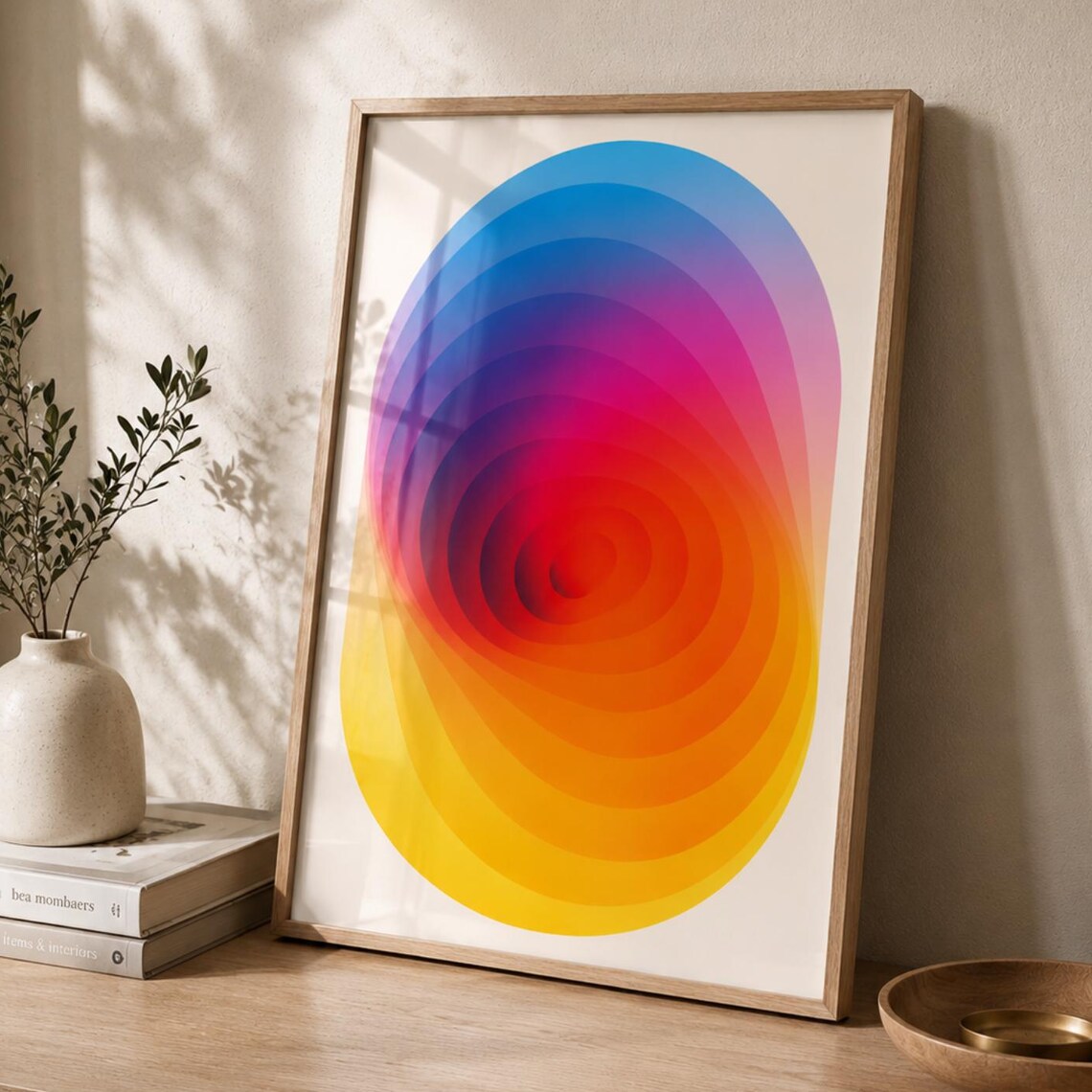 Abstract Color Gradient, Modern Minimalist Poster