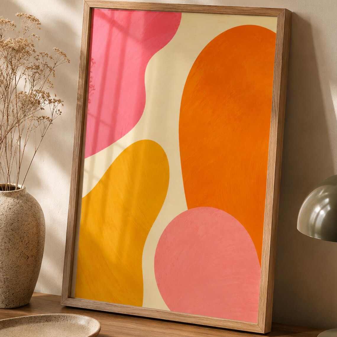 Abstract Modern Poster, Mid-Century Minimalist Decor