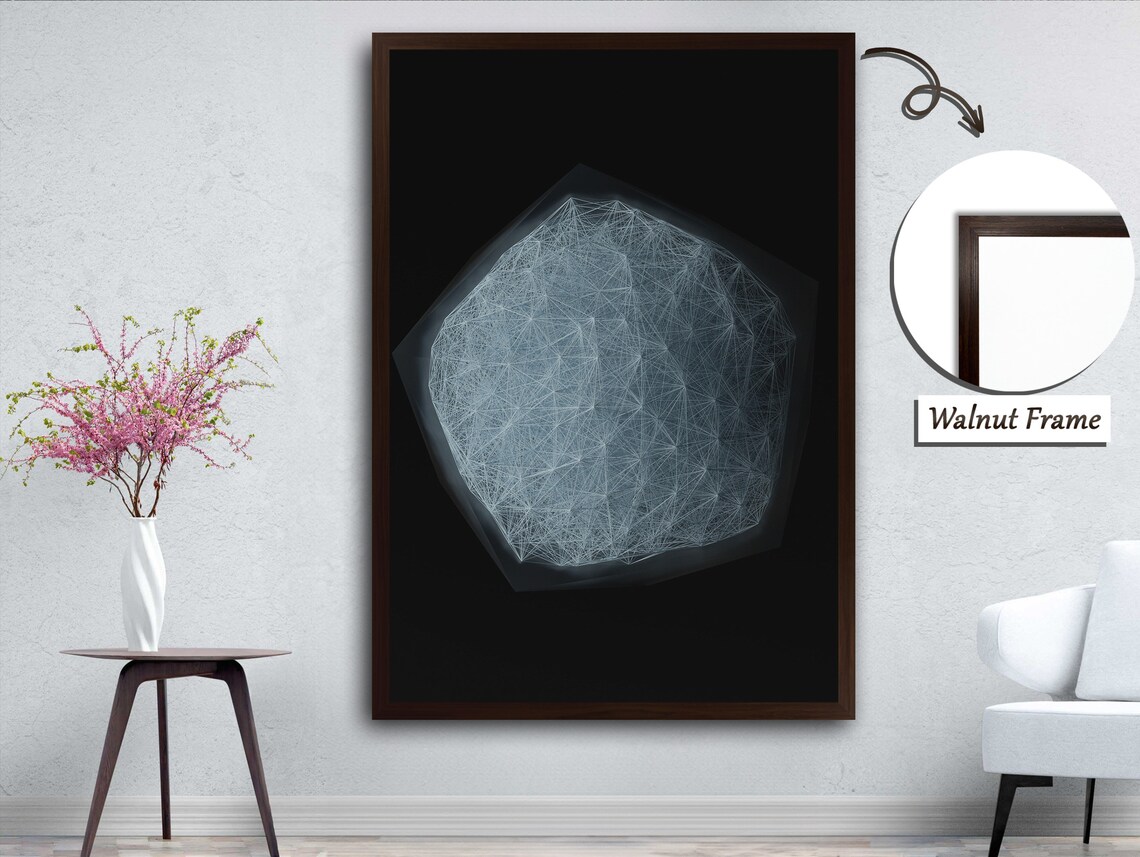 Metallic Symbols, Abstract Plate Painting - Image 4