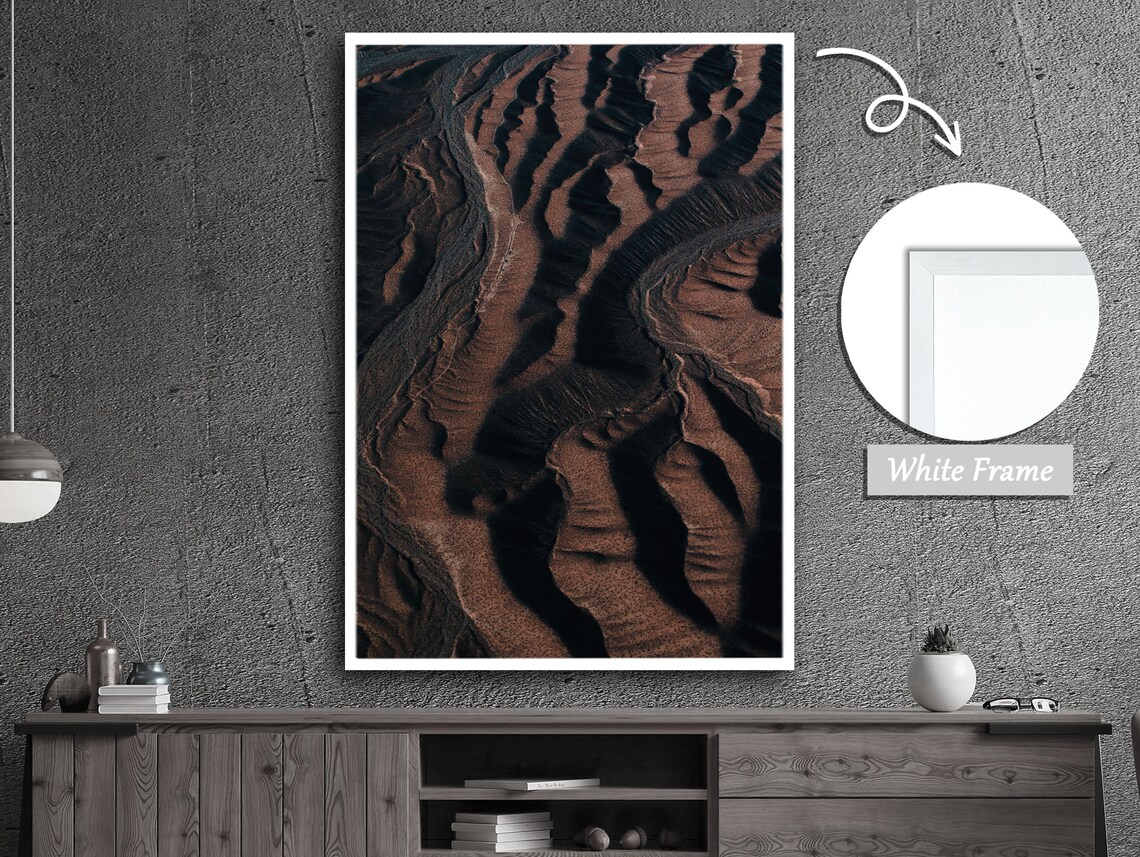 Volcanic Desert Sands, Desert Landscape Art Print - Image 3