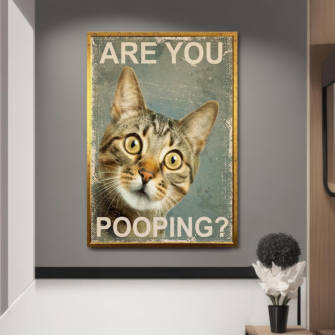Lovely Cat Portrait, Nature Pet Art Print - Image 5