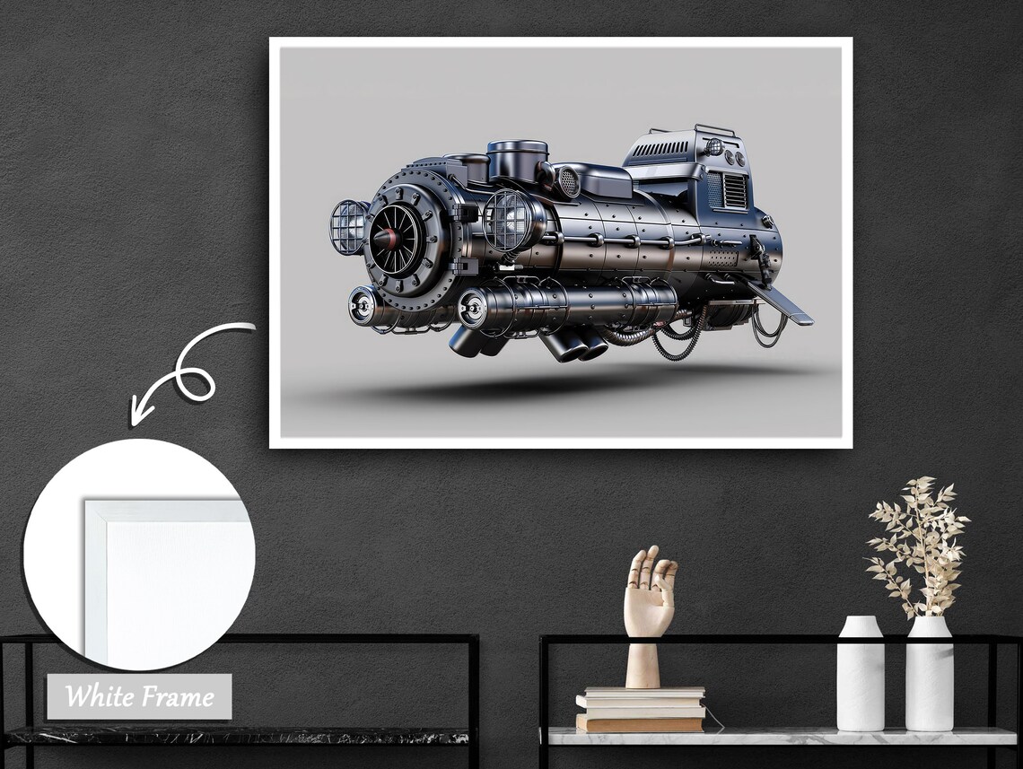 Elegance In Steam, Industrial Steam Engine Art - Image 2