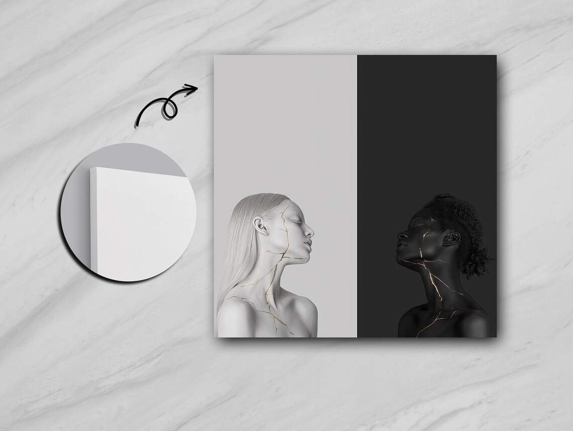 Contrast Of Light And Shadow, Monochrome Art - Image 5