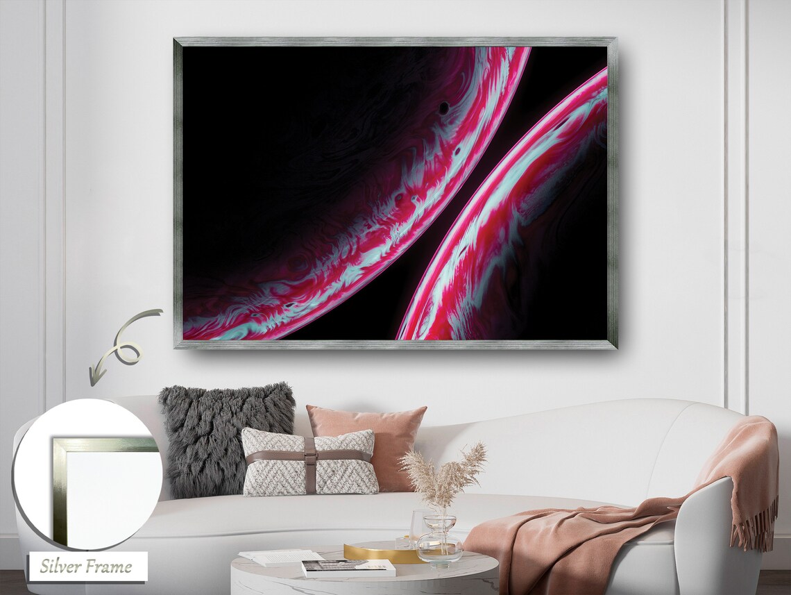 Ethereal Flow Abstract Fluid Movement, Modern Decor - Image 2