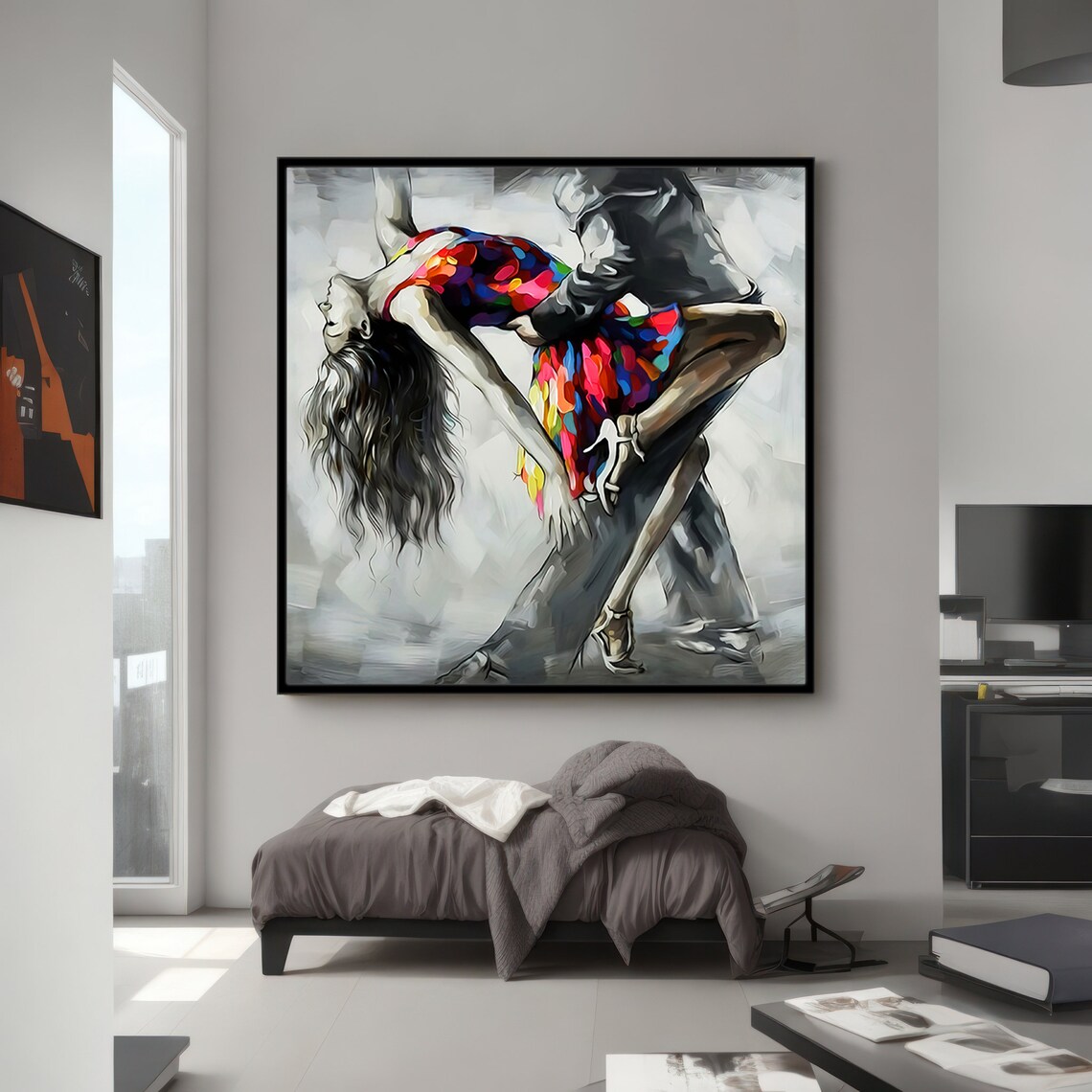 Passionate Tango Dance, Modern Home Decor Art Print - Image 4