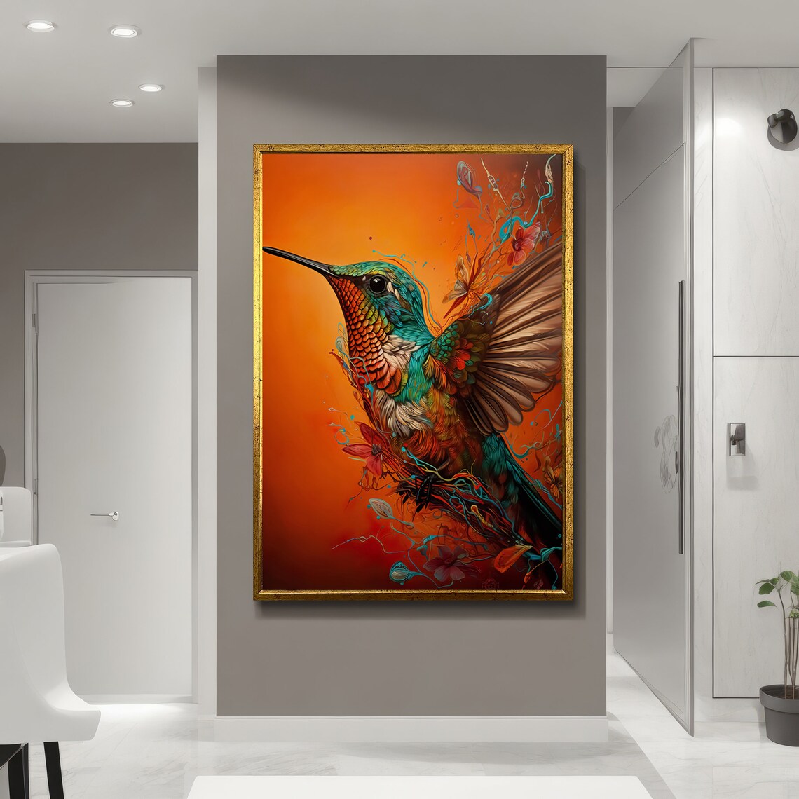 Hummingbird Painting, Gift for Bird Enthusiasts - Image 5