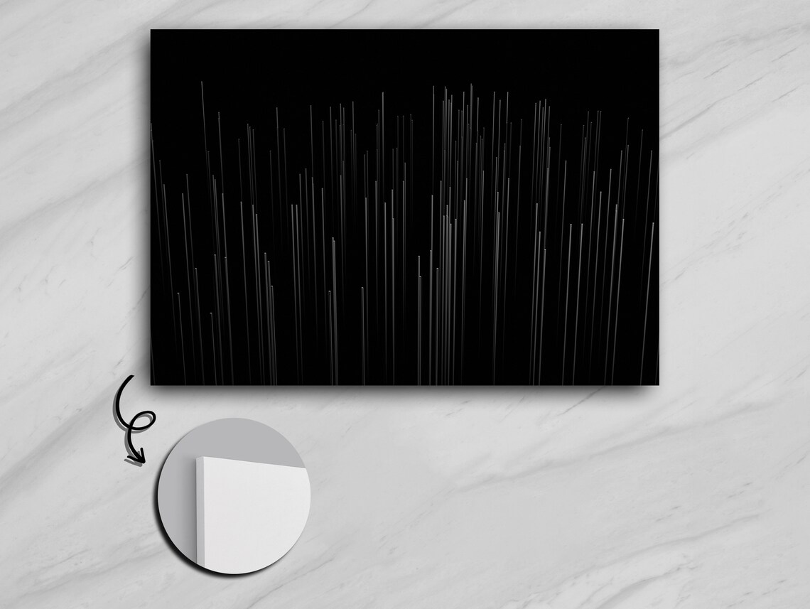 Vertical Lines Abstract Minimalist Wall Art - Image 5
