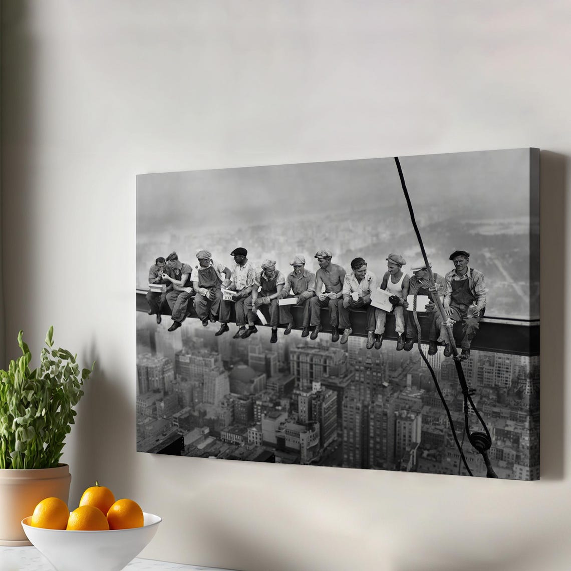 Lunch Atop a Skyscraper Iconic Construction Workers Photo Poster