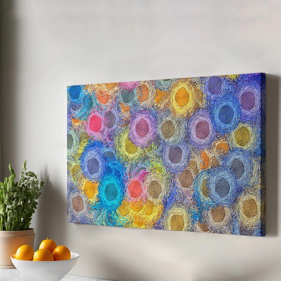 Abstract Modern Art Decorative Canvas Wall Print Framed Large Decor
