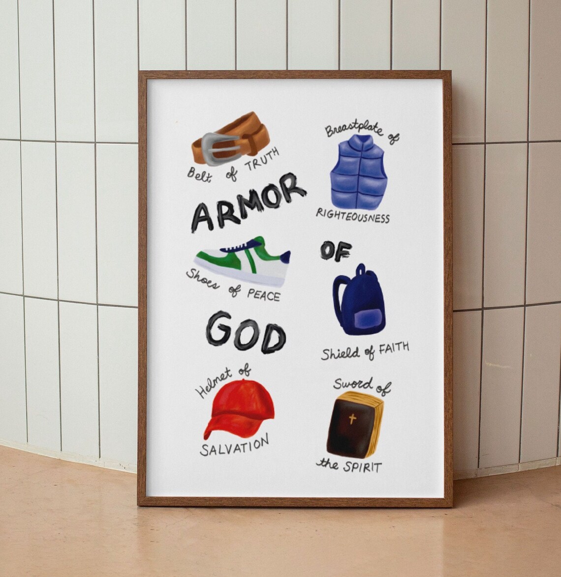 Armor of God Ephesians 6 Christian Art Print - Image 3