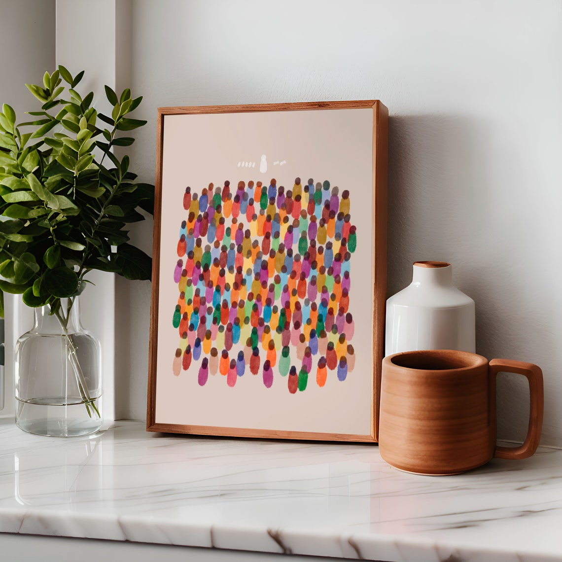 Jesus Feeds 5,000 Bible Verse Art Print - Image 3