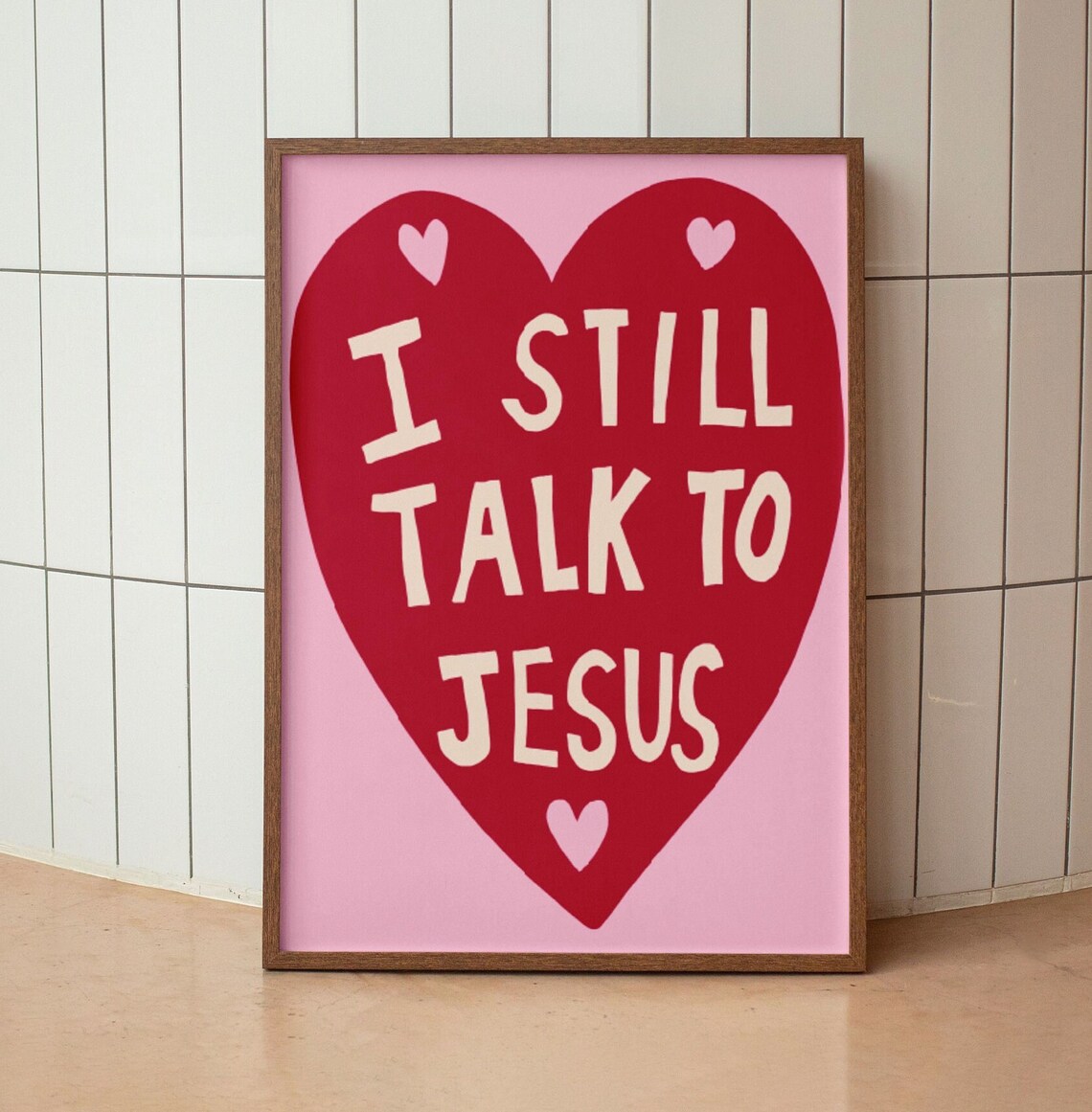 Coquette Room Decor Aesthetic Christian Wall Art Coquette Heart Print Jesus Art Trendy Retro Wall Art Christian Girl Modern Bible Art Poster