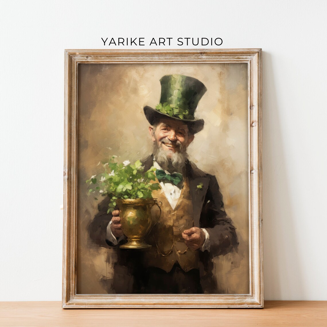 St Patricks Portrait Art Print, Spring Decor - Image 6