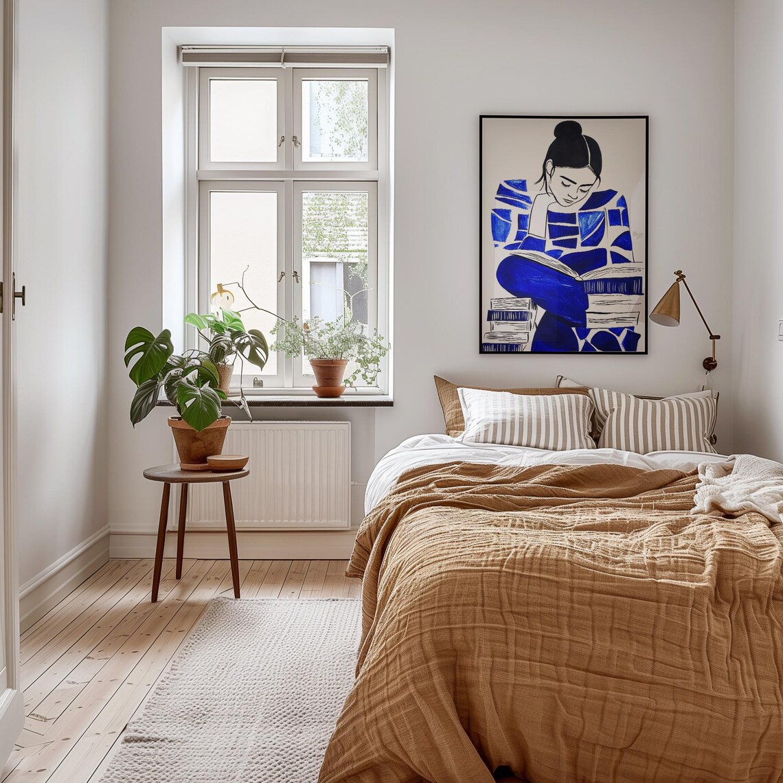Woman Reading, Dreamy Illustration for Book Lovers - Image 3