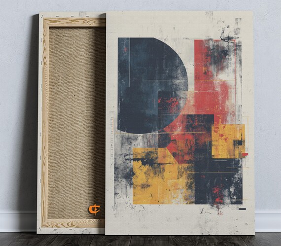 Modern Abstract Wall Art In Beige And Bold Colors Scandinavian Minimalist Poster Home Decor Gallery Set Of 3 1577