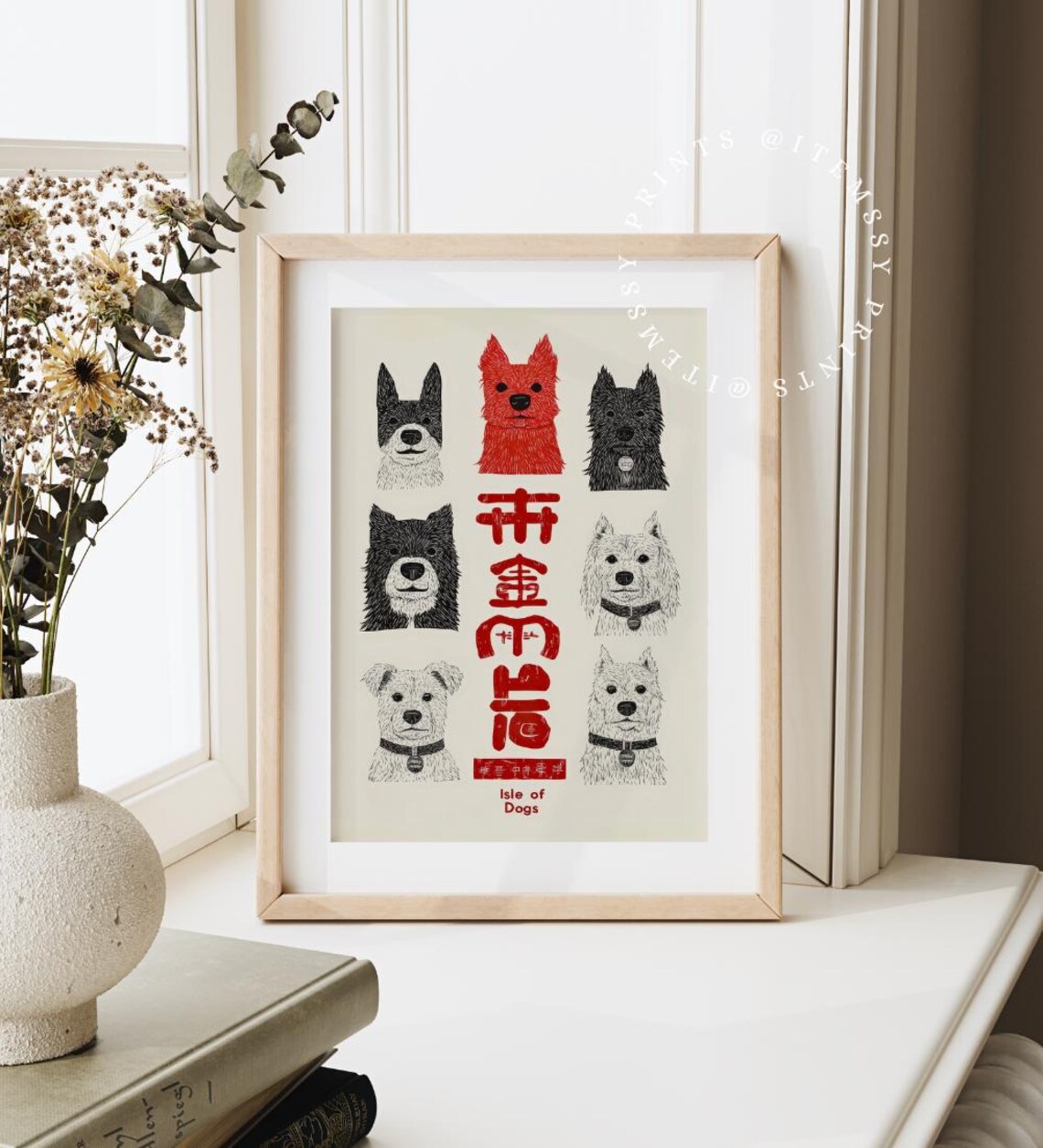 Isle Of Dogs Vintage Minimal Movie Poster Art - Image 2