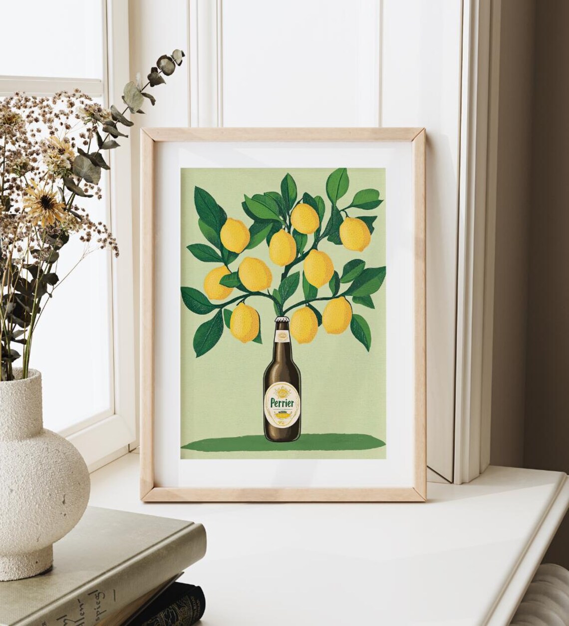 Bold Funky Lemon Tree Art, Retro Kitchen Decor - Image 3