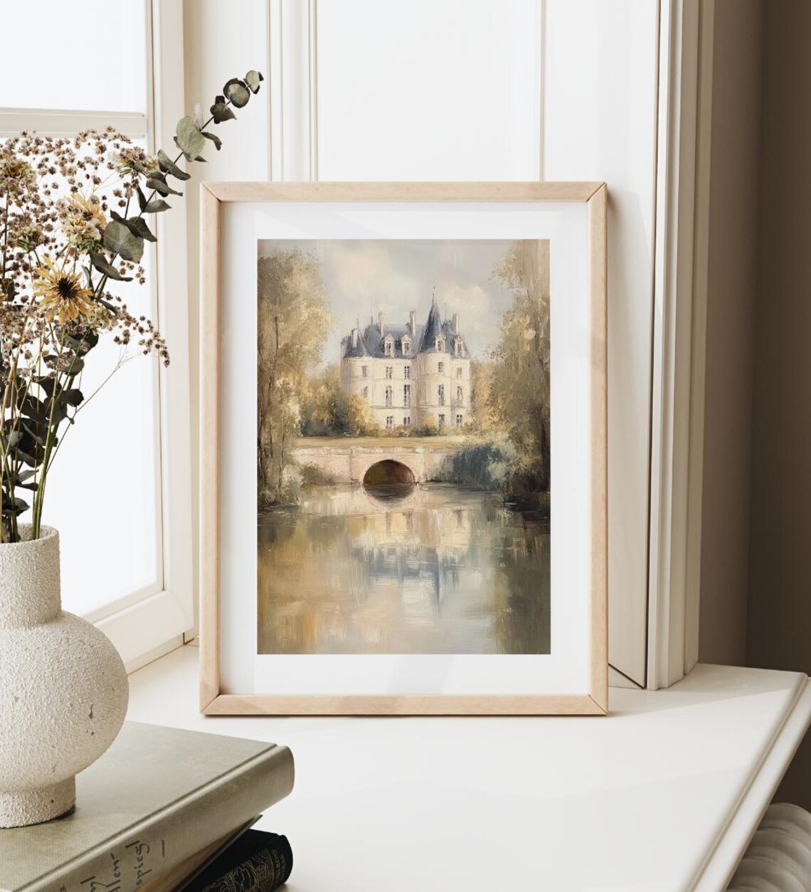 Vintage Castle on Lake Moody England Landscape - Image 3