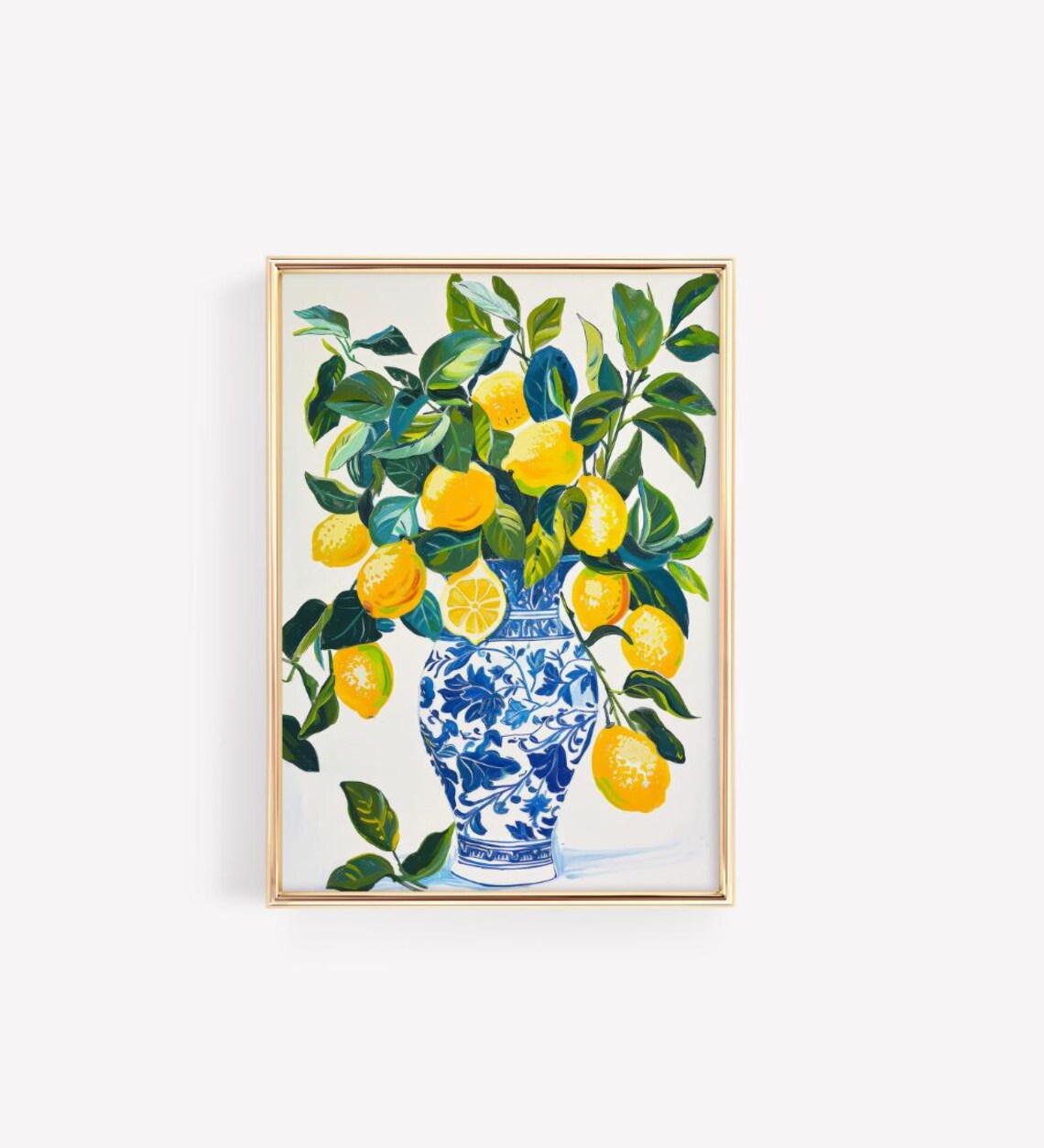 Lemon Tree Art Print, Bohemian Farmhouse Kitchen Decor - Image 2