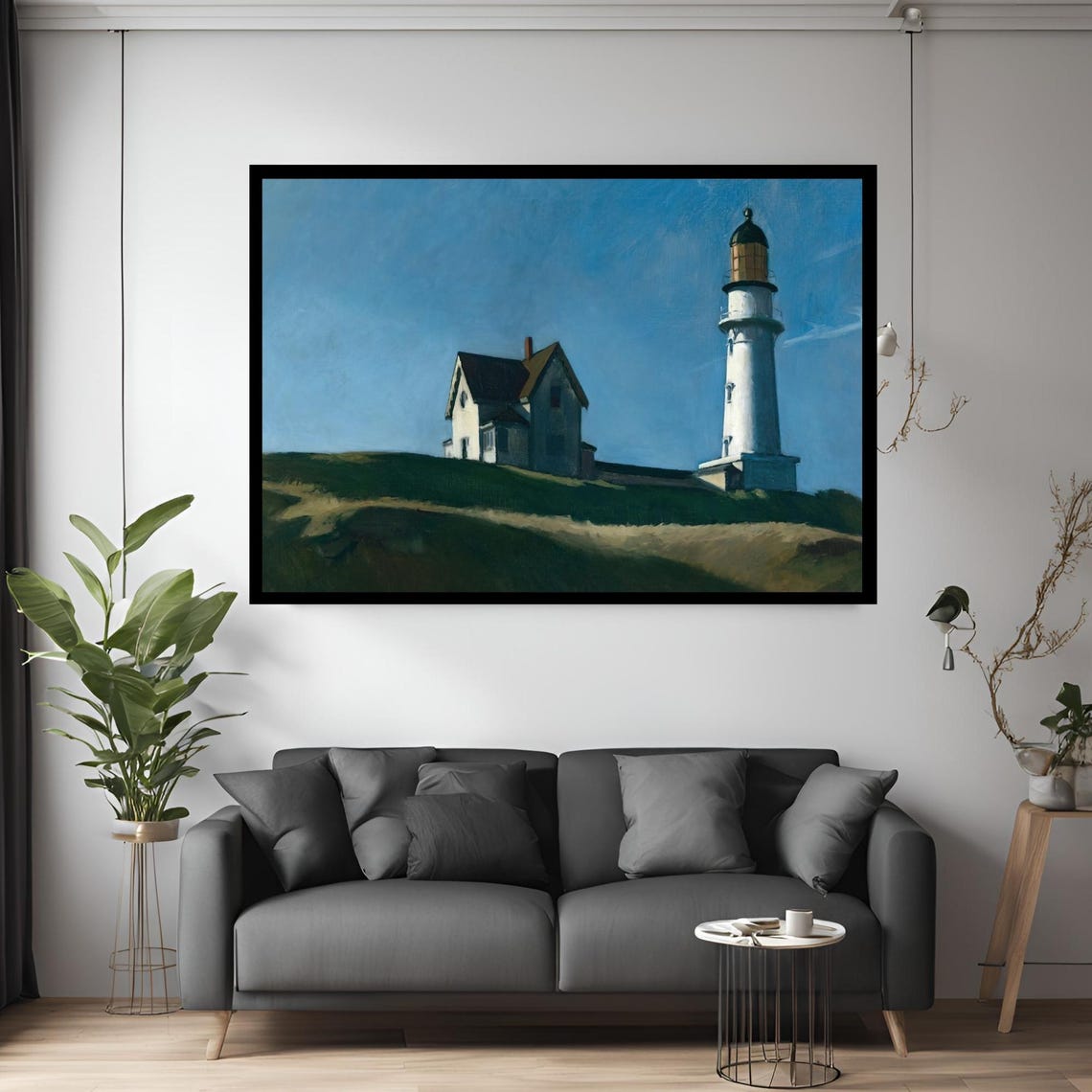 Edward Hopper Lighthouse at Two Lights 1927 American Realism Poster