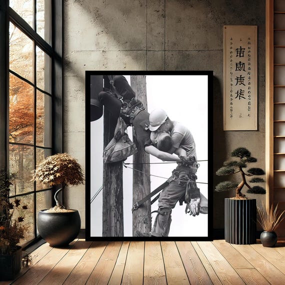 The Kiss Of Life Black White Canvas Wall Art Modern Print Painting Abstract Decor For Home