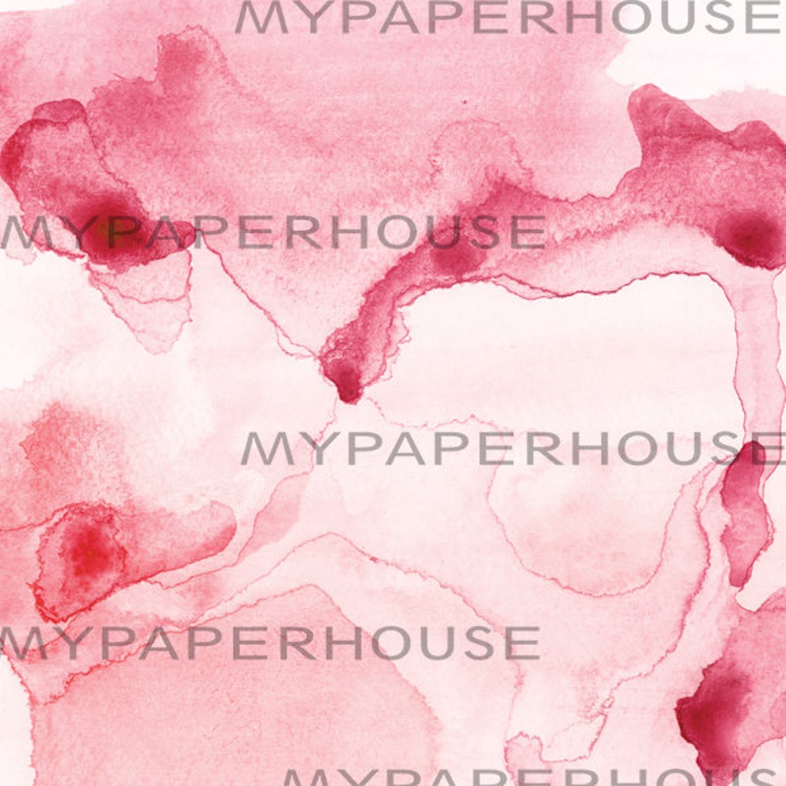 Pink Watercolor Wash Abstract Blush Rose Soft Romantic Art Print - Image 2