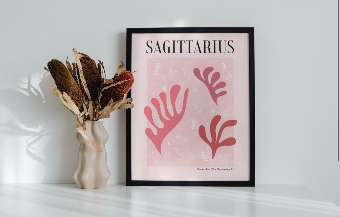 Sagittarius Zodiac Print, Matisse Astrology Art - Image 3