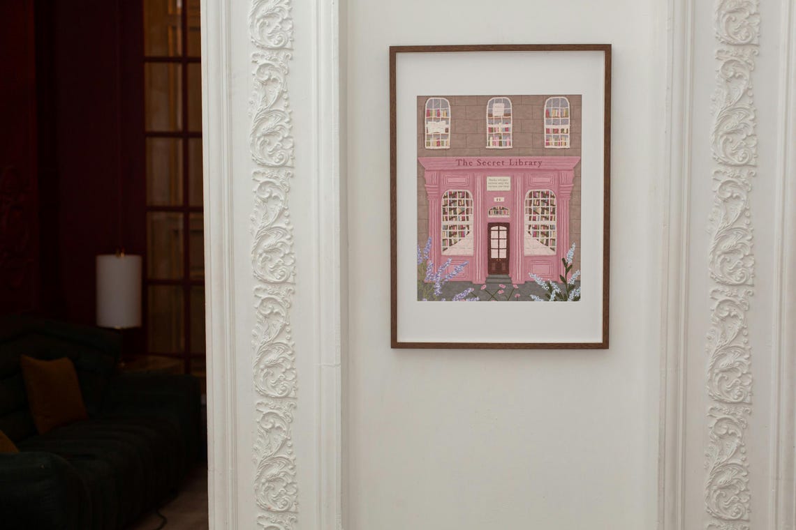 Book Store Floral Art Print, Bookshop Decor - Image 6