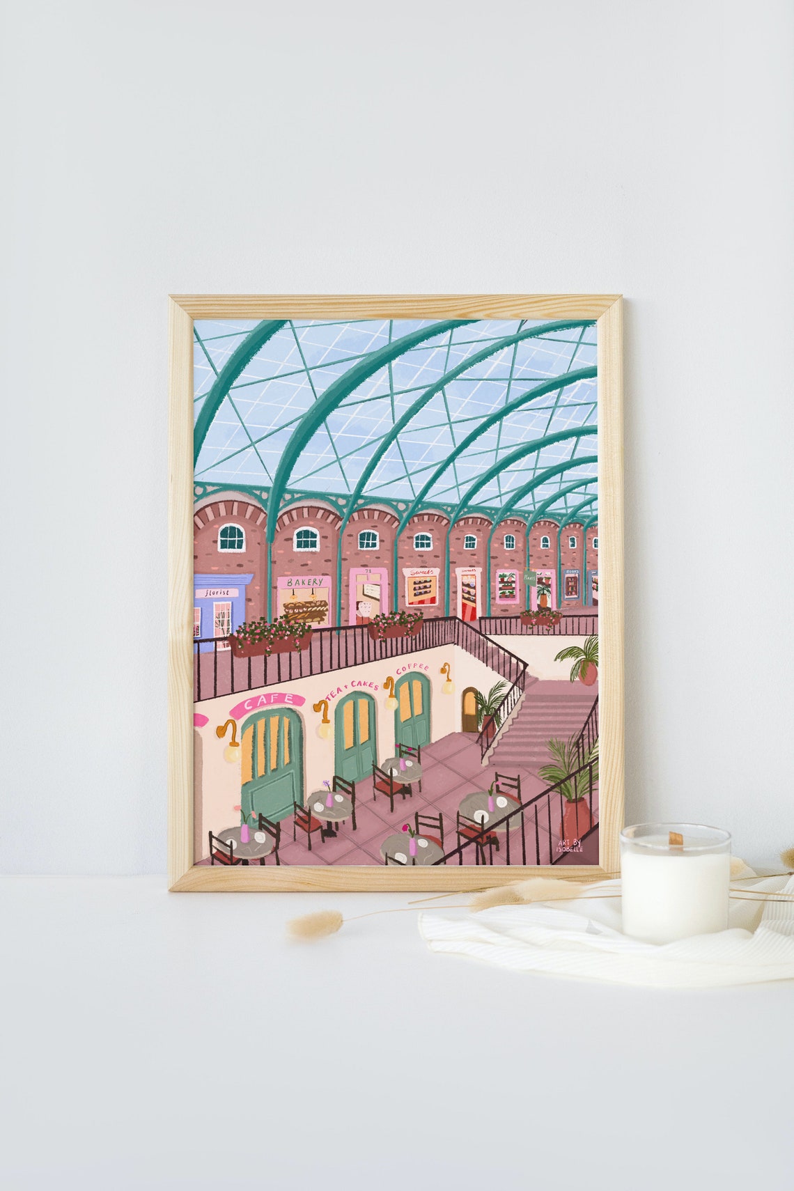 Covent Garden Art Print, London Travel Poster