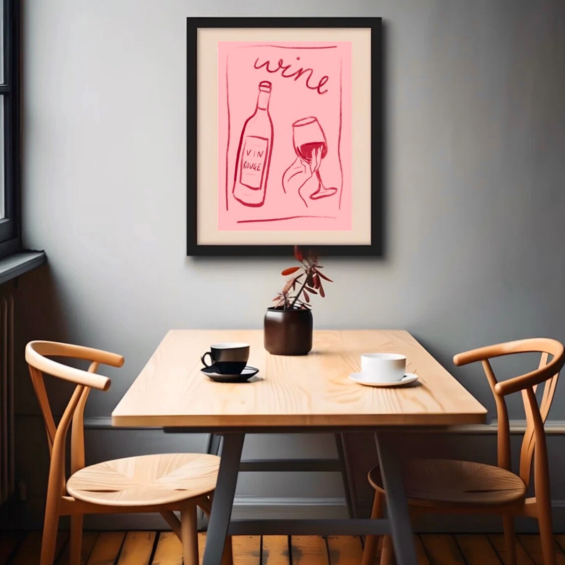 Wine Print, Kitchen Wall Art for Wine Lover - Image 2