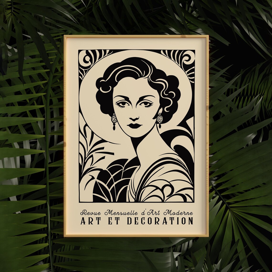 Vintage Art Deco Woman Portrait from Art et Decoration Poster