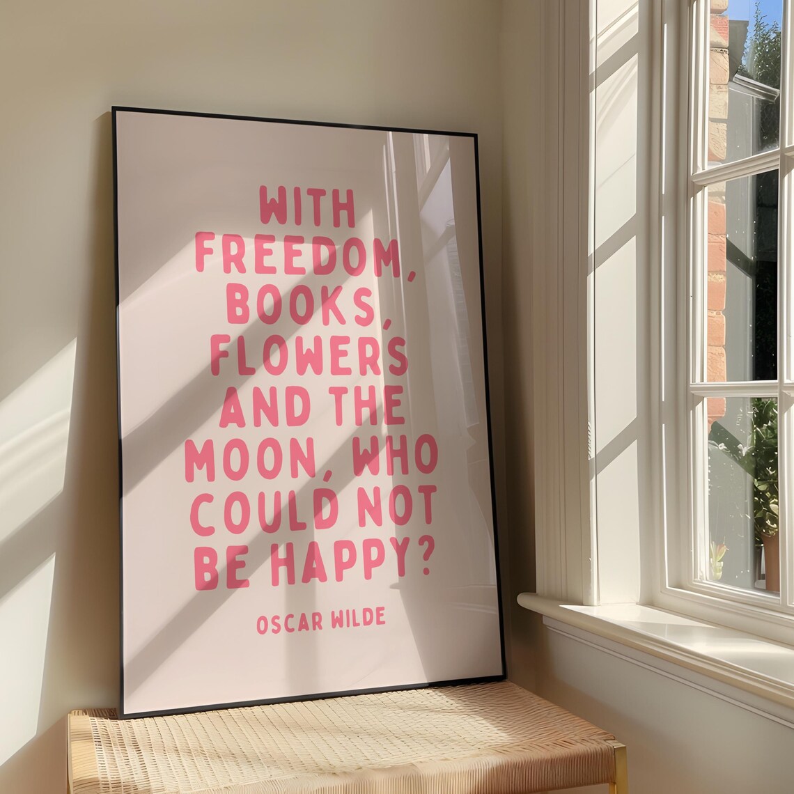 Freedom Books Flowers The Moon Art Print