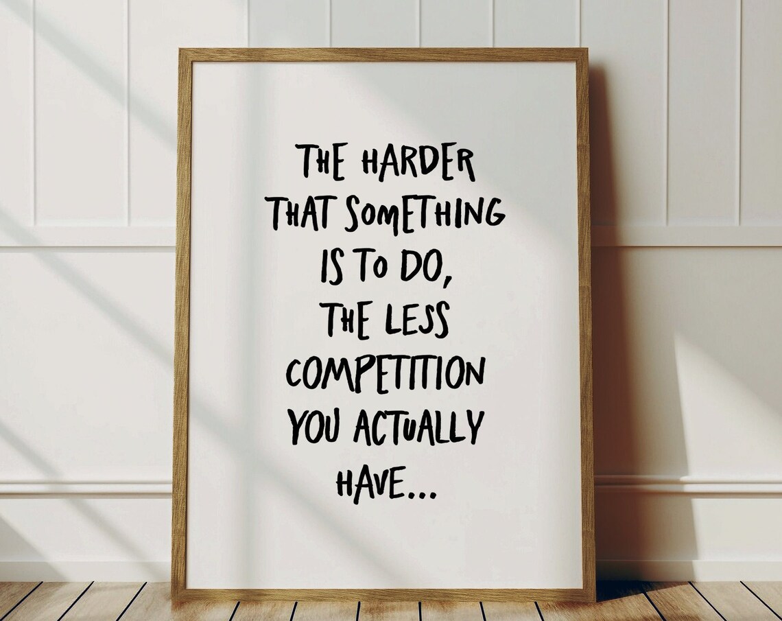 Inspirational Quote Minimalist Office Decor Art Print