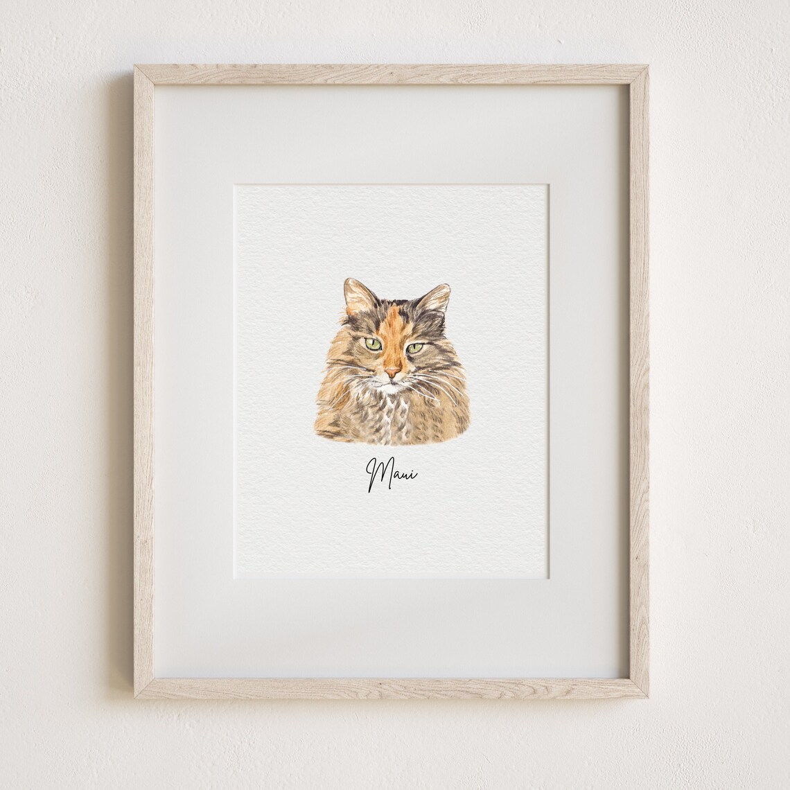 Custom Watercolor Pet Portrait Cat Portraits - Image 3