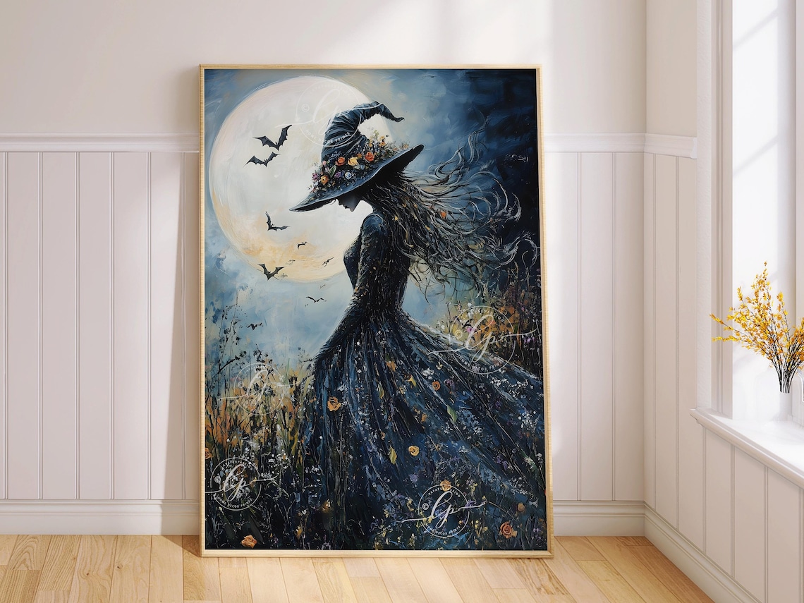 Halloween Witch, Dark Academia Wall Decor - Image 2