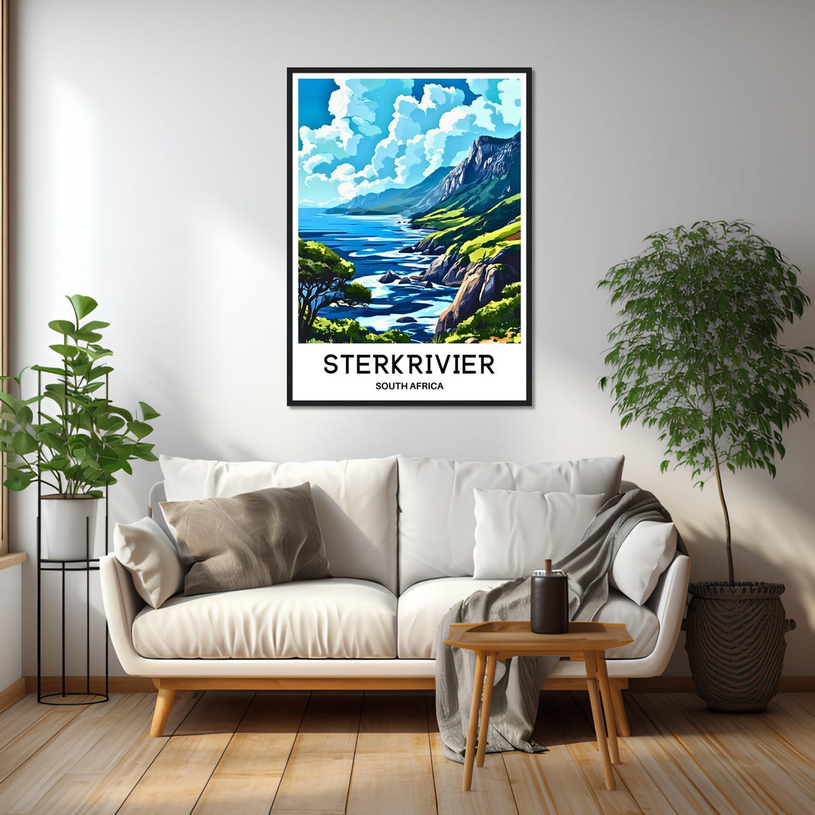 Sterkrivier South Africa Dramatic Coastal Cliffs Ocean Sea Poster - Image 2