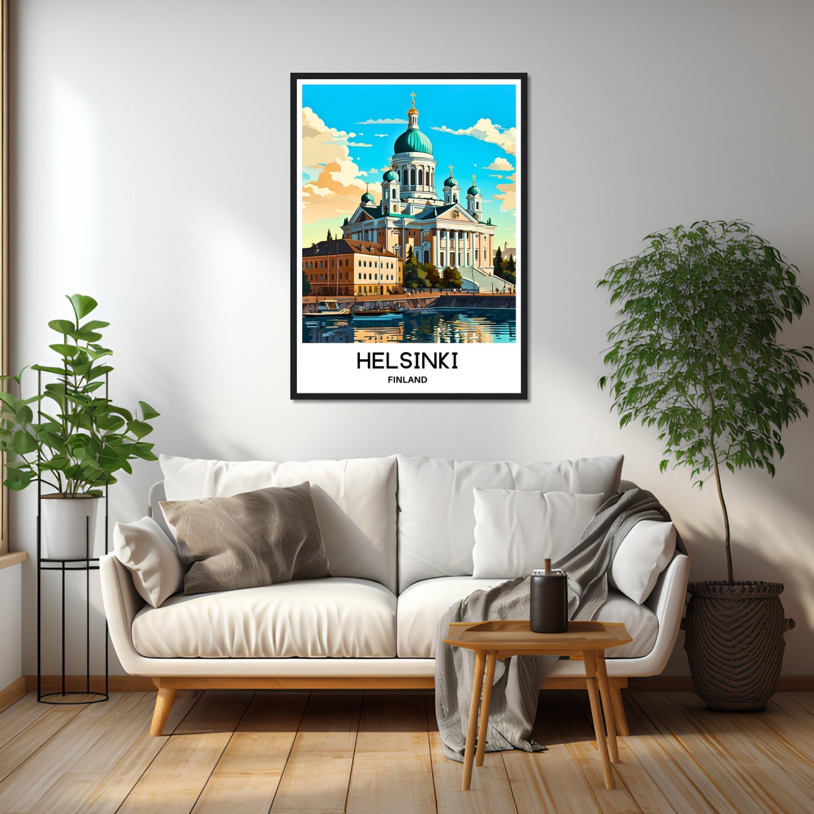 Helsinki Harbor Uspenski Cathedral Dome Finland Travel Poster - Image 2