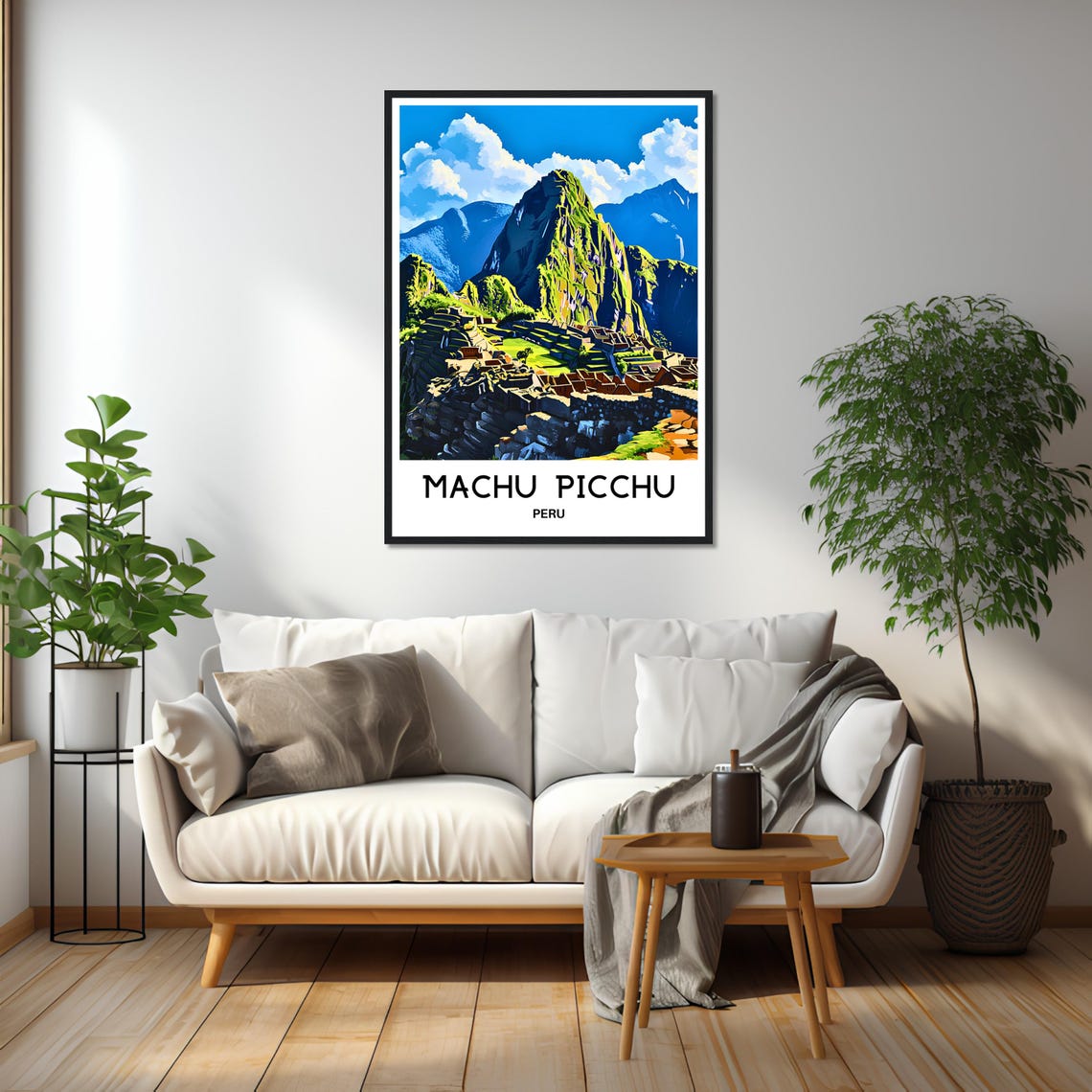 Machu Picchu Peru Ancient Inca Ruins Mountain Peaks Travel Poster - Image 2