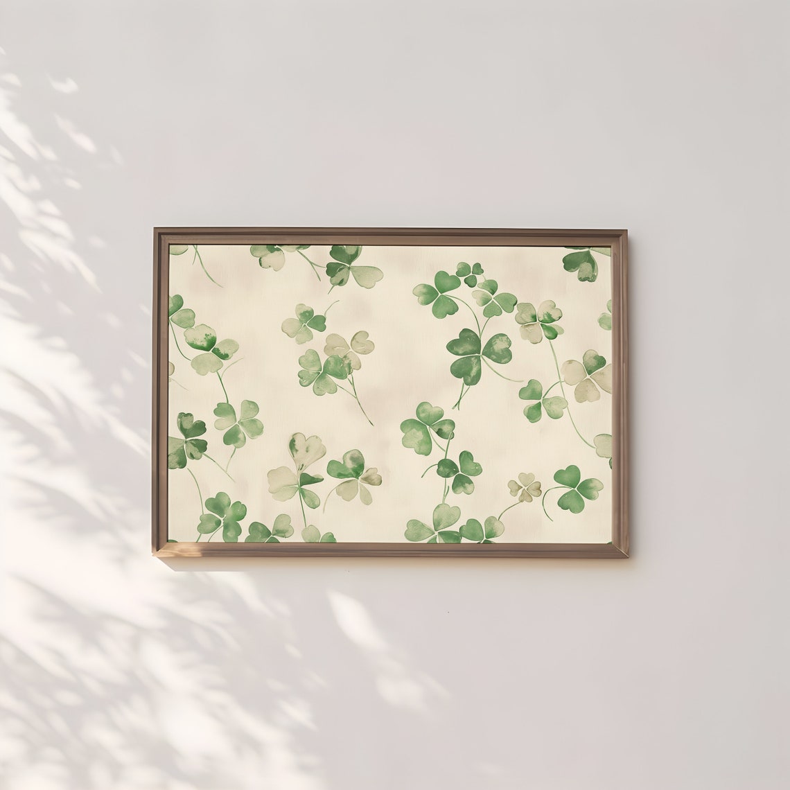 Shamrock St Patricks Day Boho Art Print - Image 3