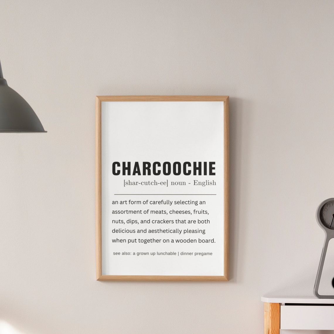 Charcoochie Definition Funny Kitchen Party Host Gift Wall Poster - Image 6