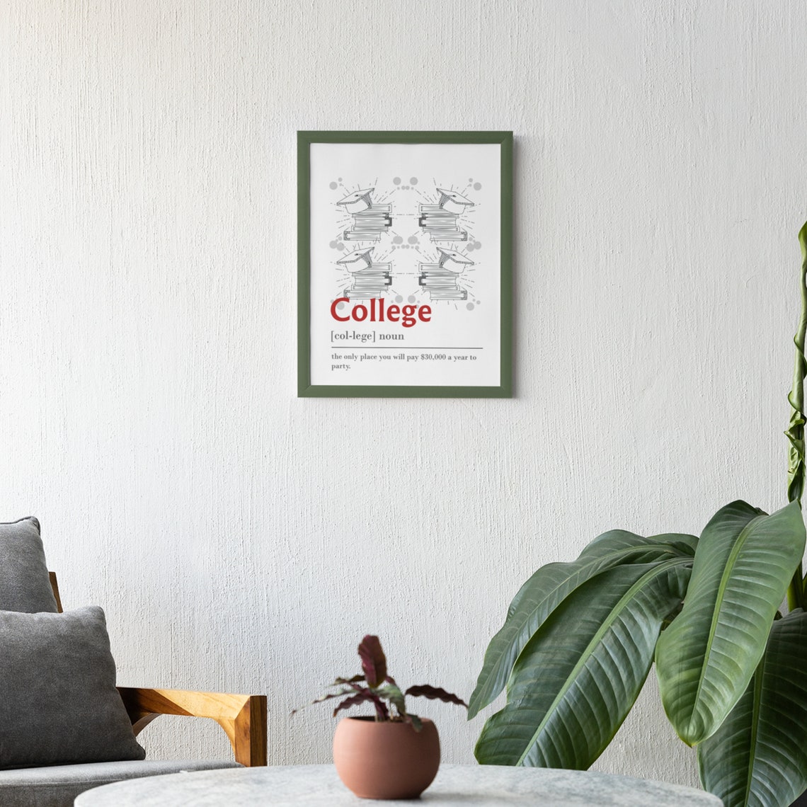 College Funny Dictionary Definition Pay to Party Quote Poster - Image 5